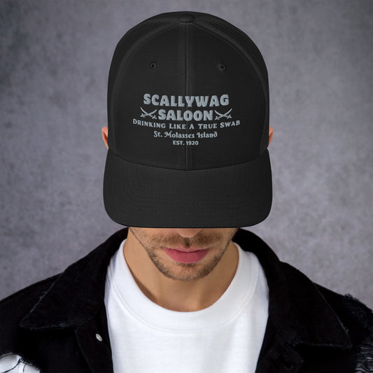 Scallywag Saloon: St. Molasses Island Unisex Yupoong Retro Trucker Snapback Cap