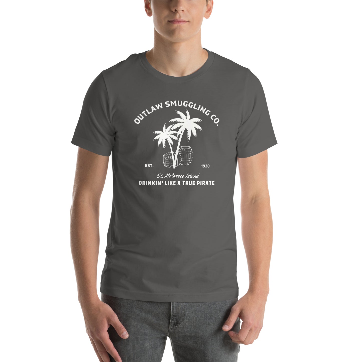 Outlaw Smuggling Co.: St. Molasses Island Unisex Cotton T-Shirt