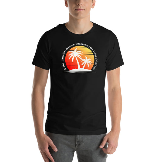 Tropical Destinations Unisex Cotton T-Shirt