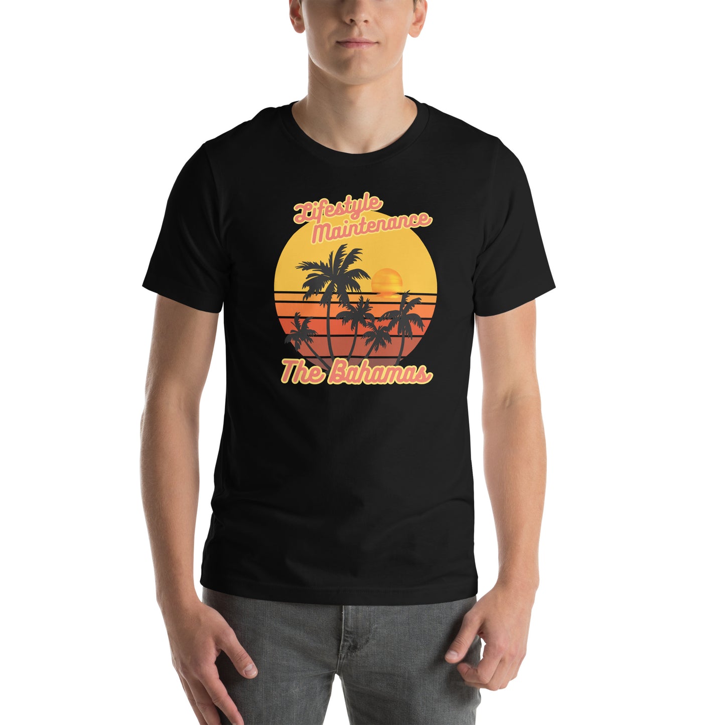 Lifestyle Maintenance: The Bahamas Unisex Cotton T-Shirt