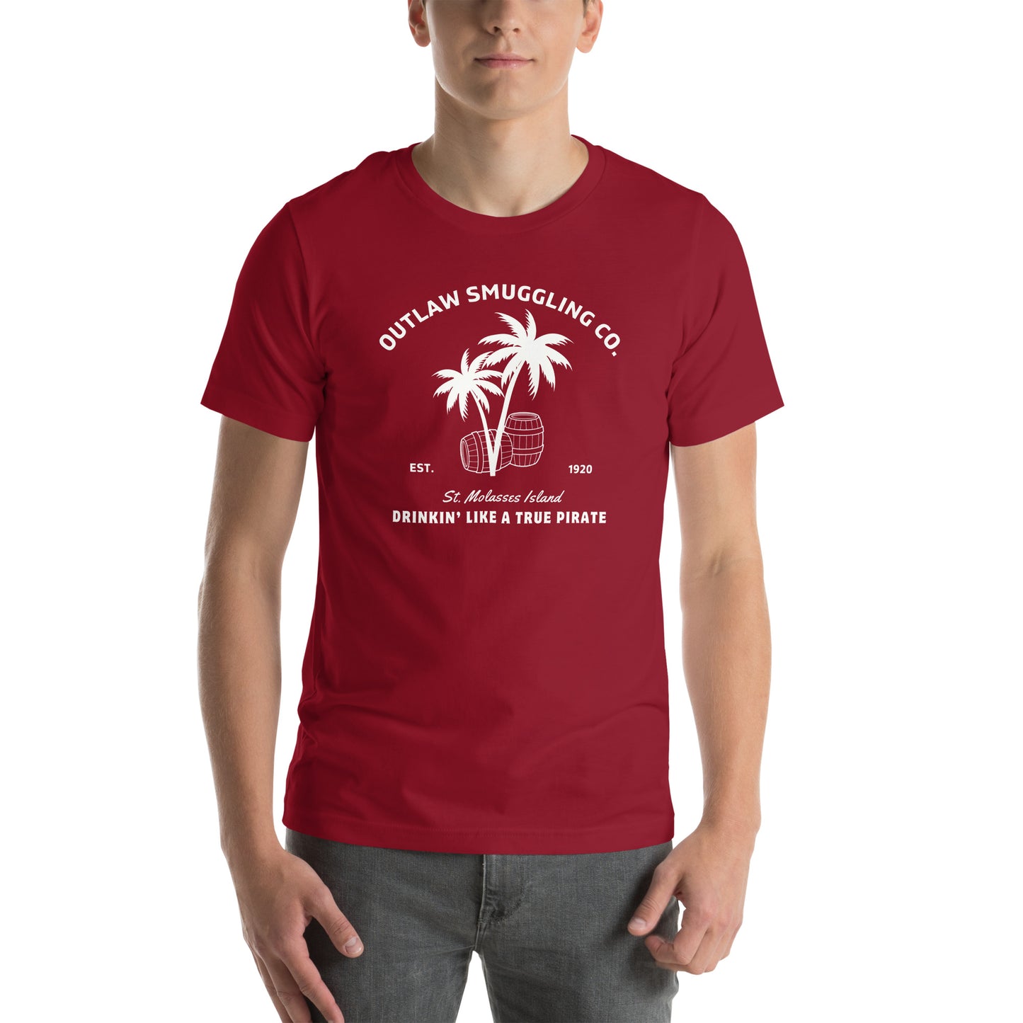 Outlaw Smuggling Co.: St. Molasses Island Unisex Cotton T-Shirt