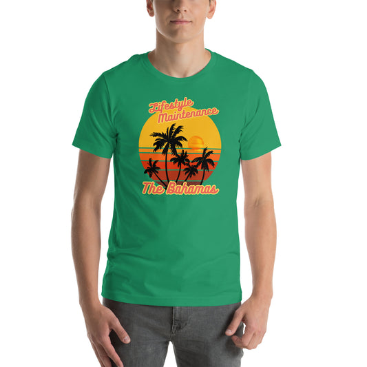 Lifestyle Maintenance: The Bahamas Unisex Cotton T-Shirt