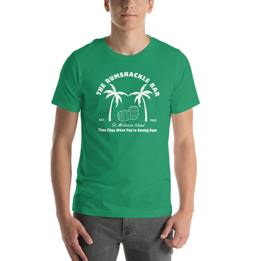 The Rumshackle Bar: St. Molasses Island Unisex Cotton T-Shirt