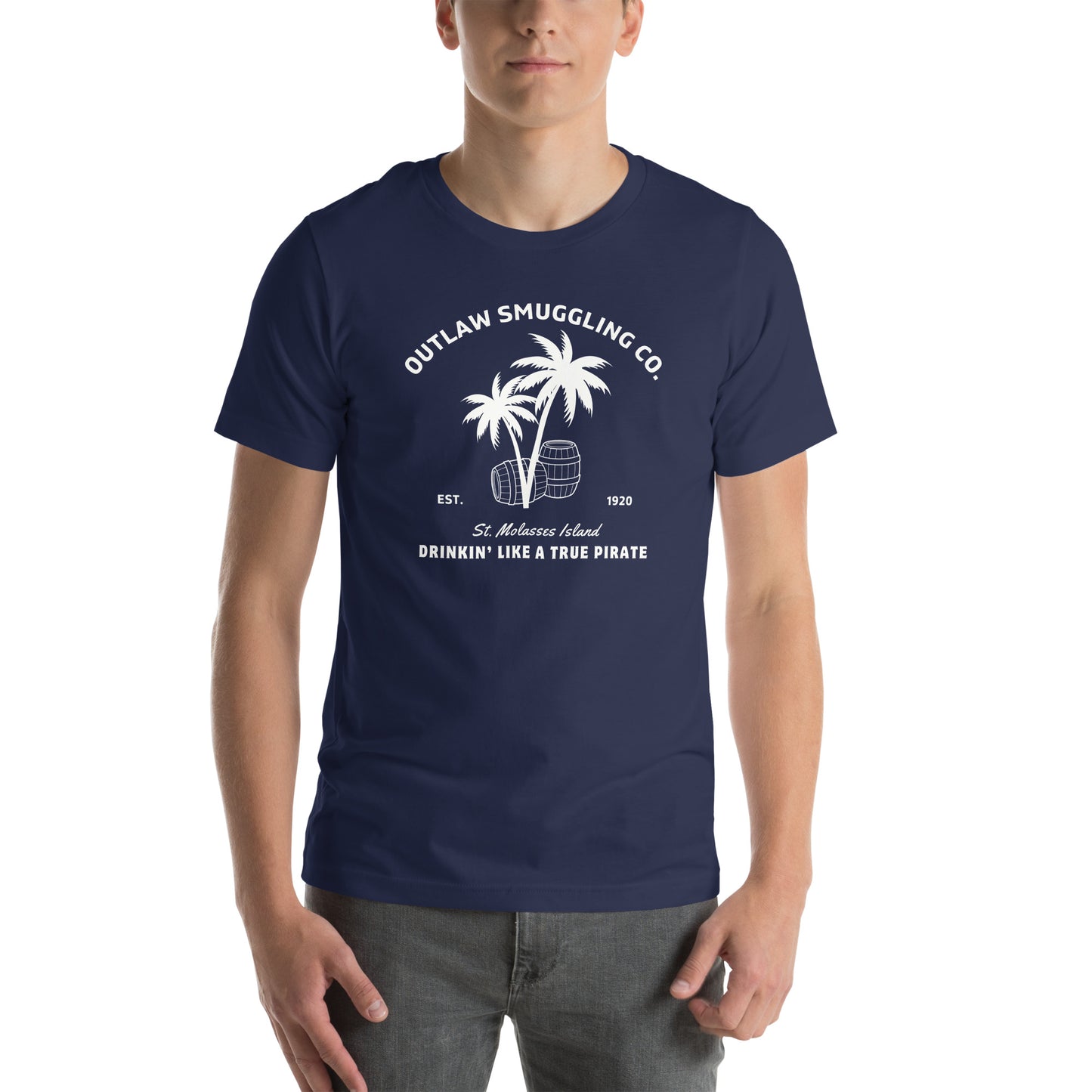 Outlaw Smuggling Co.: St. Molasses Island Unisex Cotton T-Shirt