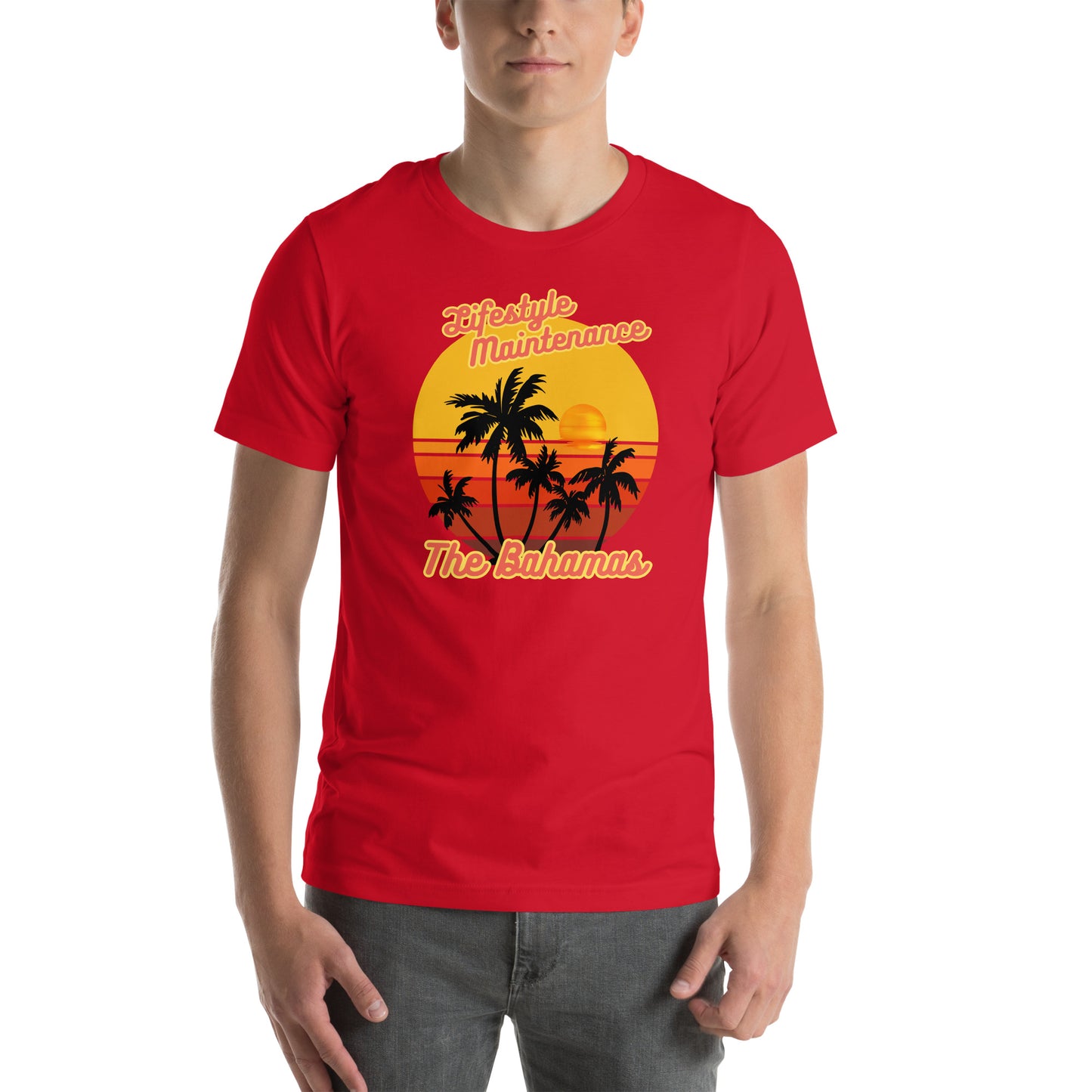 Lifestyle Maintenance: The Bahamas Unisex Cotton T-Shirt