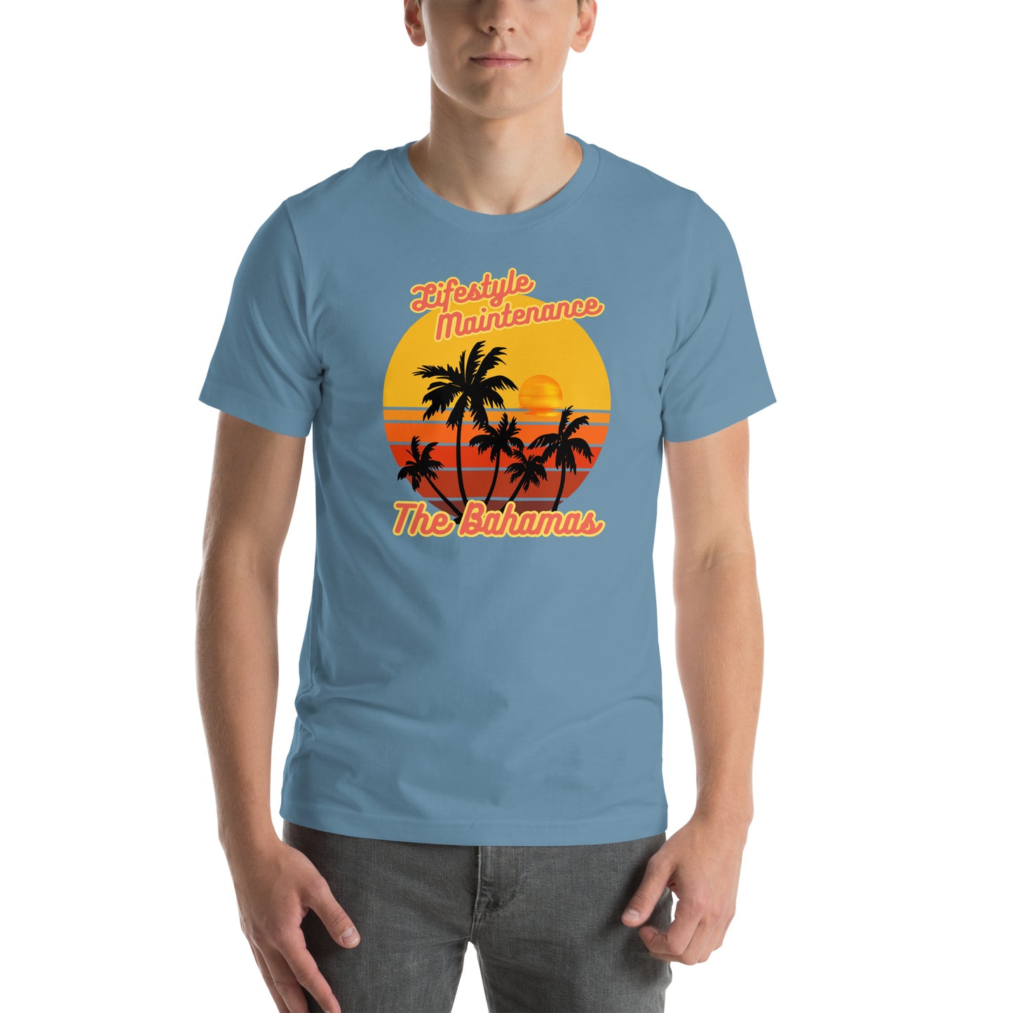 Lifestyle Maintenance: The Bahamas Unisex Cotton T-Shirt